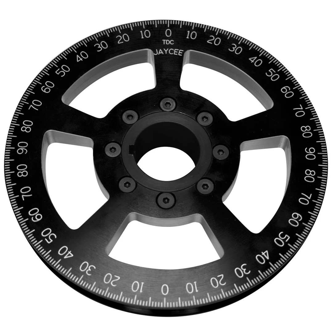 JC-8621-SJayceeCrankshaftPulley5.25InchBilletDragBlack